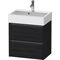 Duravit Waschtischunterbau Ketho.2 584x549x390mm eiche schwarz