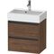 Duravit Waschtischunterbau Ketho.2 584x549x390mm nussbaum dunkel