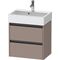 Duravit Waschtischunterbau Ketho.2 584x549x390mm basalt matt