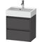 Duravit Waschtischunterbau Ketho.2 584x549x390mm graphit matt
