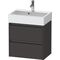Duravit Waschtischunterbau Ketho.2 584x549x390mm graphit supermatt