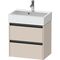 Duravit Waschtischunterbau Ketho.2 584x549x390mm taupe supermatt