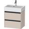 Duravit Waschtischunterbau Ketho.2 584x549x390mm taupe matt