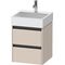 Duravit Waschtischunterbau Ketho.2 484x549x460mm taupe supermatt