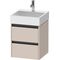 Duravit Waschtischunterbau Ketho.2 484x549x460mm taupe matt