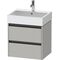 Duravit Waschtischunterbau Ketho.2 584x549x460mm betongrau matt
