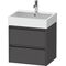 Duravit Waschtischunterbau Ketho.2 584x549x460mm graphit matt