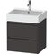 Duravit Waschtischunterbau Ketho.2 584x549x460mm graphit supermatt