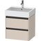 Duravit Waschtischunterbau Ketho.2 584x549x460mm taupe supermatt