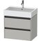Duravit Waschtischunterbau Ketho.2 684x549x460mm betongrau matt
