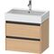 Duravit Waschtischunterbau Ketho.2 684x549x460mm eiche natur