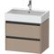 Duravit Waschtischunterbau Ketho.2 684x549x460mm leinen