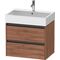 Duravit Waschtischunterbau Ketho.2 684x549x460mm nussbaum natur