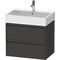 Duravit Waschtischunterbau Ketho.2 684x549x460mm graphit supermatt