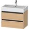 Duravit Waschtischunterbau Ketho.2 784x549x460mm eiche natur