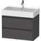 Duravit Waschtischunterbau Ketho.2 784x549x460mm graphit matt