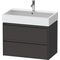 Duravit Waschtischunterbau Ketho.2 784x549x460mm graphit supermatt