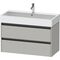 Duravit Waschtischunterbau Ketho.2 984x549x460mm betongrau matt