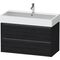 Duravit Waschtischunterbau Ketho.2 984x549x460mm eiche schwarz