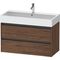 Duravit Waschtischunterbau Ketho.2 984x549x460mm nussbaum dunkel