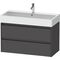 Duravit Waschtischunterbau Ketho.2 984x549x460mm graphit matt