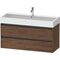 Duravit Waschtischunterbau Ketho.2 1184x549x460mm nussbaum dunkel