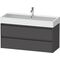 Duravit Waschtischunterbau Ketho.2 1184x549x460mm graphit matt