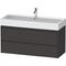 Duravit Waschtischunterbau Ketho.2 1184x549x460mm graphit supermatt