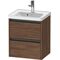 Duravit Waschtischunterbau Ketho.2 484x549x375mm nussbaum dunkel