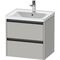 Duravit Waschtischunterbau Ketho.2 584x549x455mm betongrau matt
