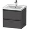 Duravit Waschtischunterbau Ketho.2 584x549x455mm graphit matt