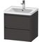 Duravit Waschtischunterbau Ketho.2 584x549x455mm graphit supermatt