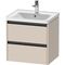 Duravit Waschtischunterbau Ketho.2 584x549x455mm taupe supermatt