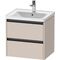 Duravit Waschtischunterbau Ketho.2 584x549x455mm taupe matt