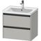 Duravit Waschtischunterbau Ketho.2 634x549x455mm betongrau matt