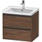 Duravit Waschtischunterbau Ketho.2 634x549x455mm nussbaum dunkel