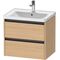 Duravit Waschtischunterbau Ketho.2 634x549x455mm eiche natur