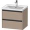 Duravit Waschtischunterbau Ketho.2 634x549x455mm leinen