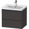 Duravit Waschtischunterbau Ketho.2 634x549x455mm graphit supermatt