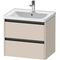 Duravit Waschtischunterbau Ketho.2 634x549x455mm taupe supermatt