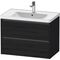 Duravit Waschtischunterbau Ketho.2 784x549x455mm eiche schwarz