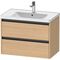 Duravit Waschtischunterbau Ketho.2 784x549x455mm eiche natur