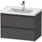 Duravit Waschtischunterbau Ketho.2 784x549x455mm graphit matt