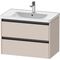 Duravit Waschtischunterbau Ketho.2 784x549x455mm taupe matt