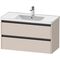 Duravit Waschtischunterbau Ketho.2 984x549x455mm taupe matt