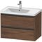 Duravit Waschtischunterbau Ketho.2 784x549x455mm nussbaum dunkel