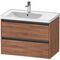 Duravit Waschtischunterbau Ketho.2 784x549x455mm nussbaum natur