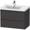 Duravit Waschtischunterbau Ketho.2 784x549x455mm graphit supermatt