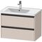 Duravit Waschtischunterbau Ketho.2 784x549x455mm taupe matt