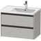 Duravit Waschtischunterbau Ketho.2 784x549x455mm betongrau matt